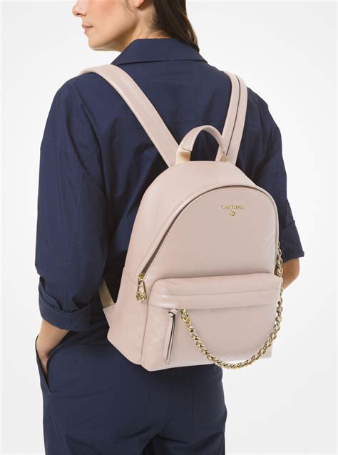 michael michael kors slater medium leather backpack|Michael Kors medium backpack sale.